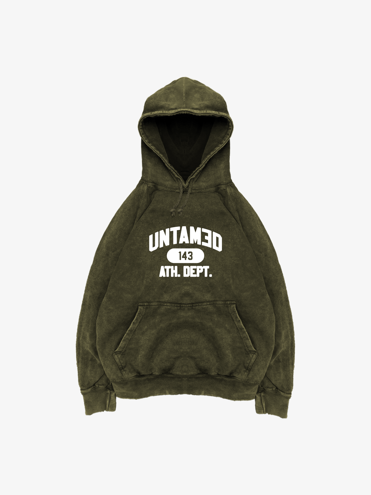 ATH DEPT. OLIVE RAGLAN HOODIE