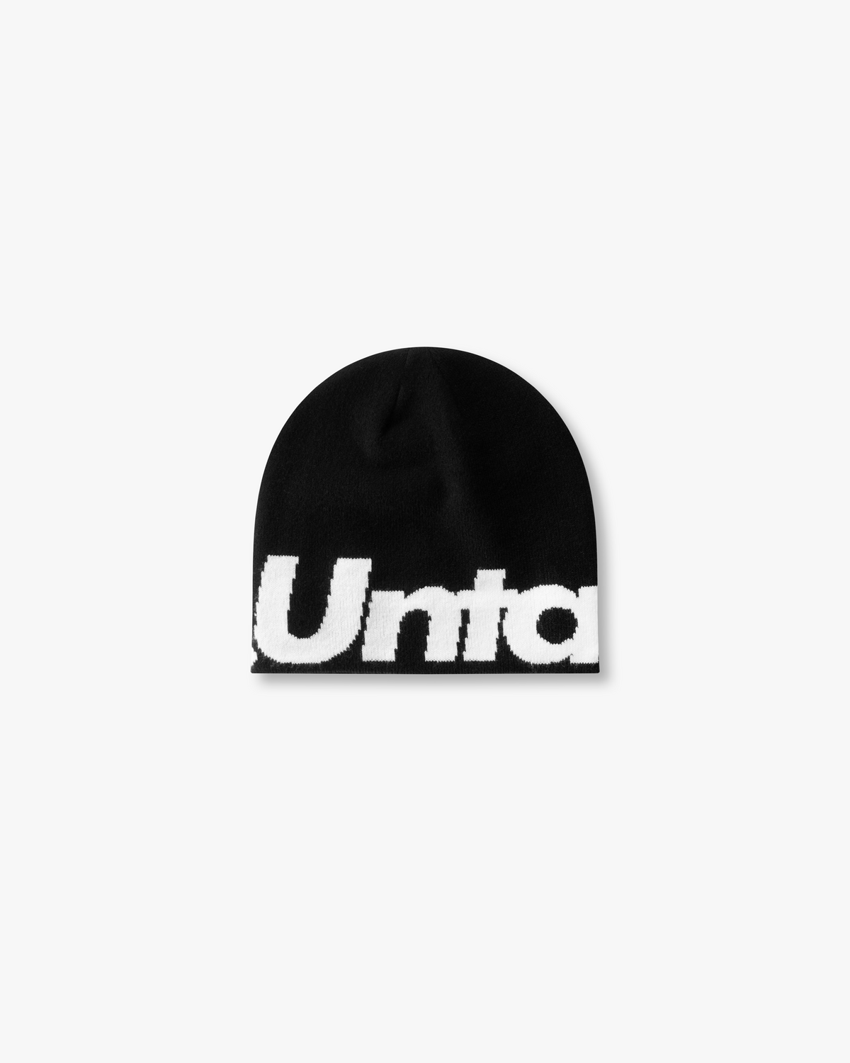 BLACK JACQUARD BEANIE