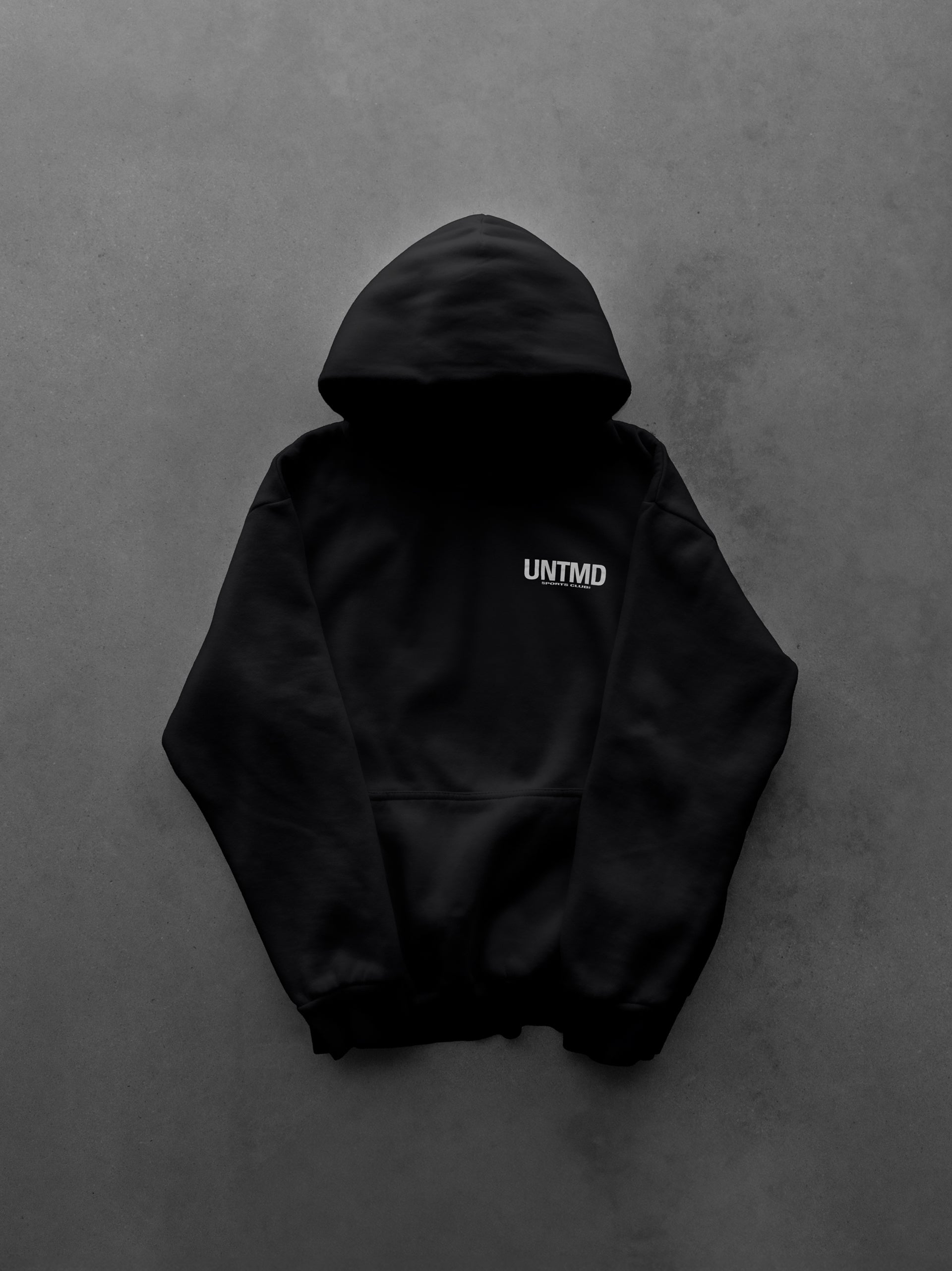 BLACK UNTMD HOODIE