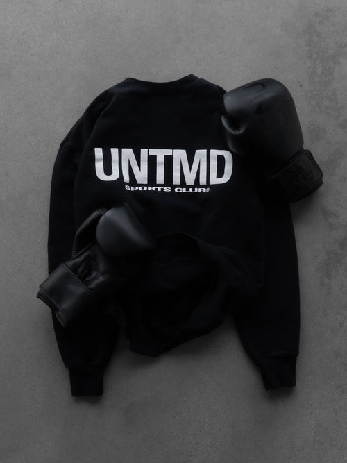 BLACK UNTMD CREWNECK