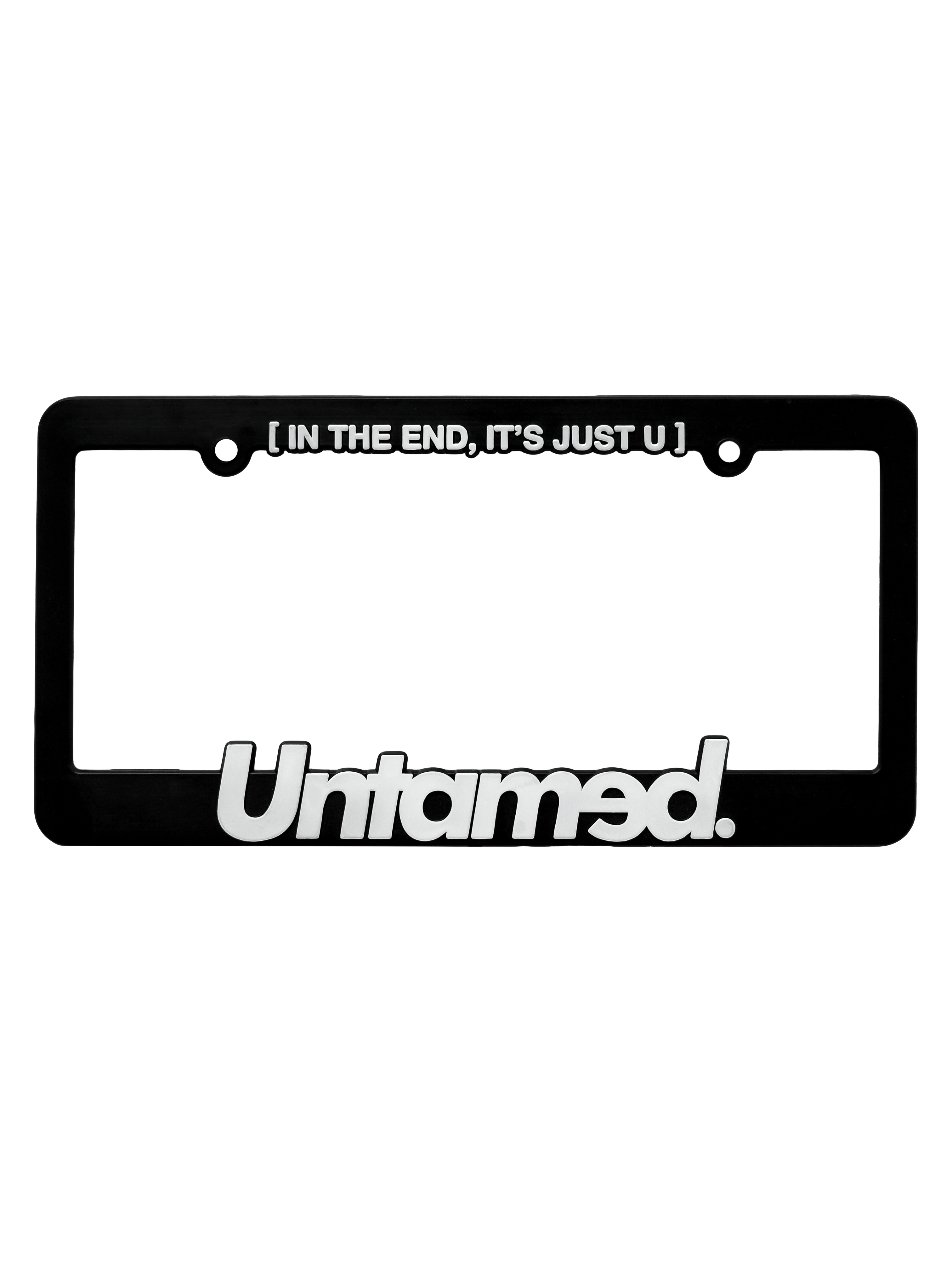 LICENSE PLATE FRAME [WHITE]