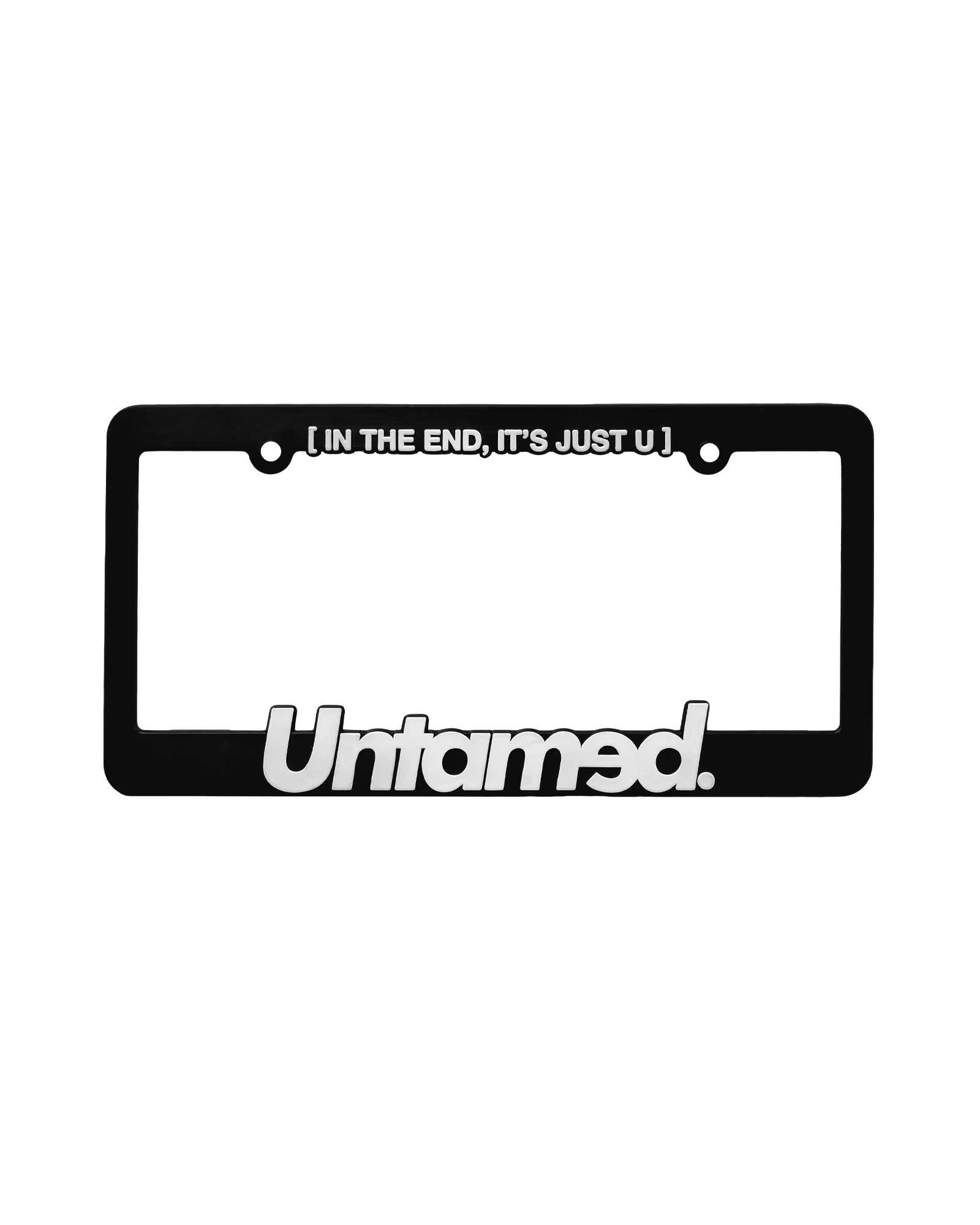 LICENSE PLATE FRAME [WHITE]