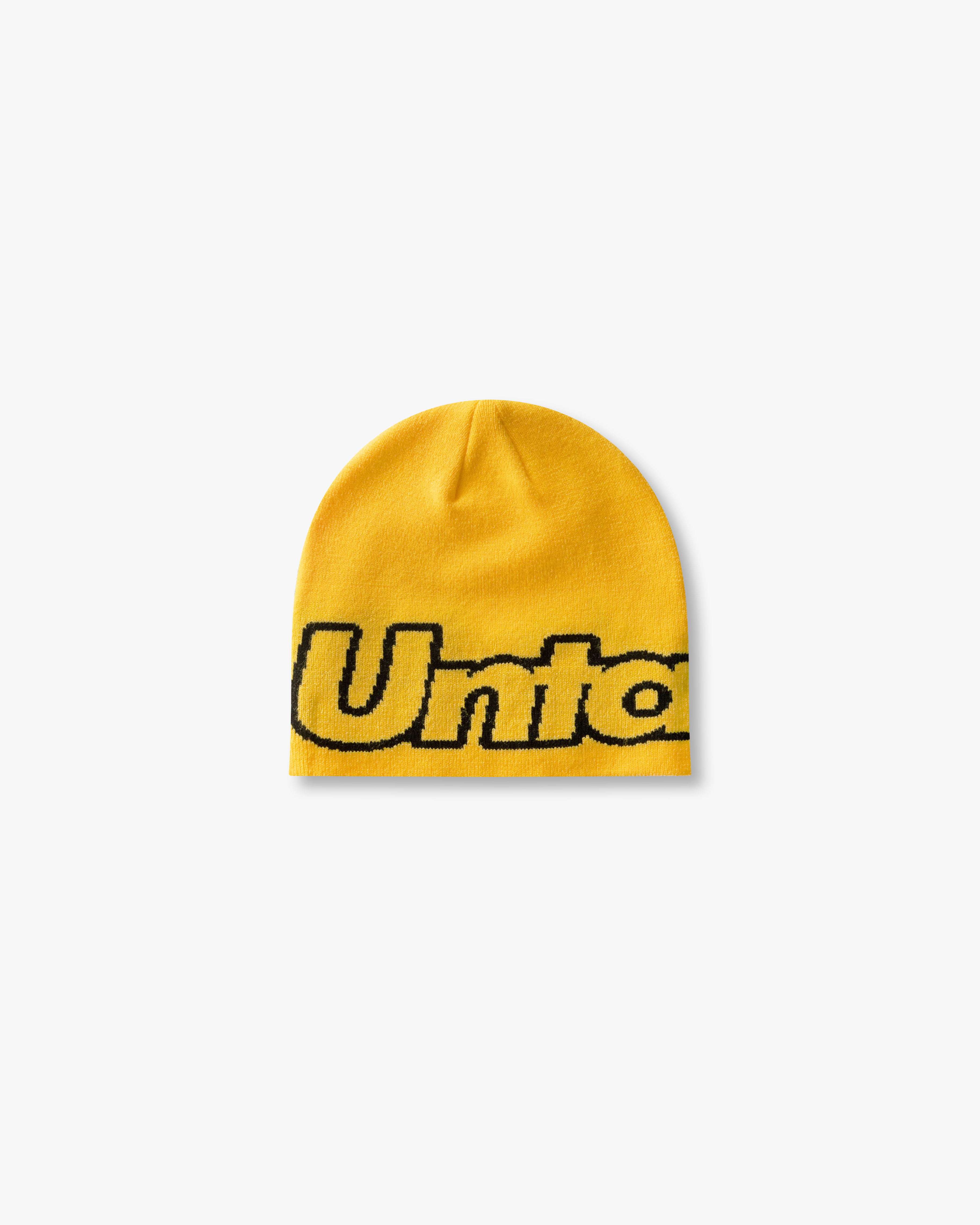 YELLOW JACQUARD BEANIE