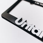 LICENSE PLATE FRAME [WHITE]