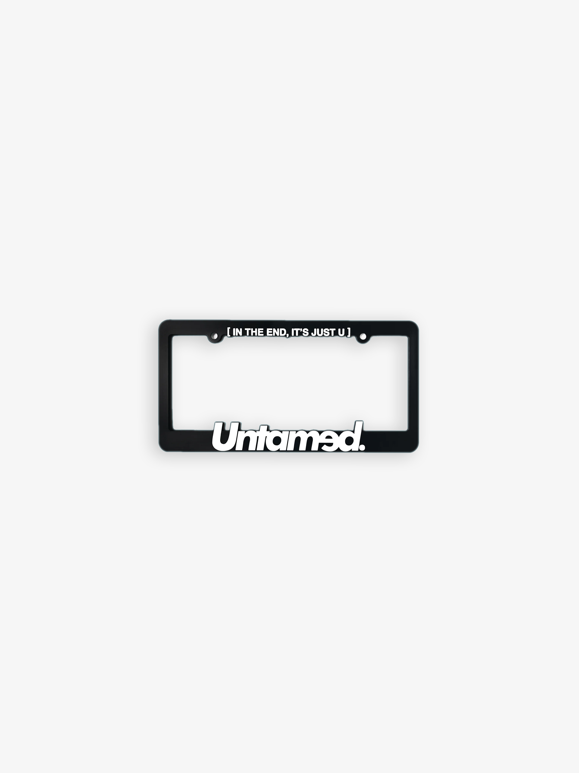 LICENSE PLATE FRAME [WHITE]
